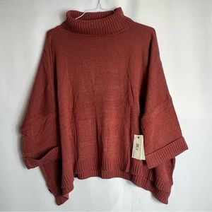 NEW OVLA poncho sweatshirt Size S/M